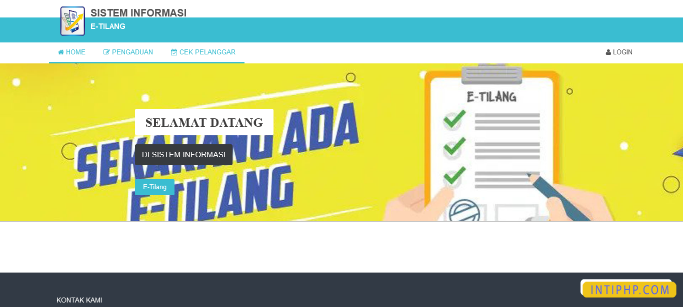 Source Code PHP E-tilang Berbasis Web Sederhana Php Mysqli